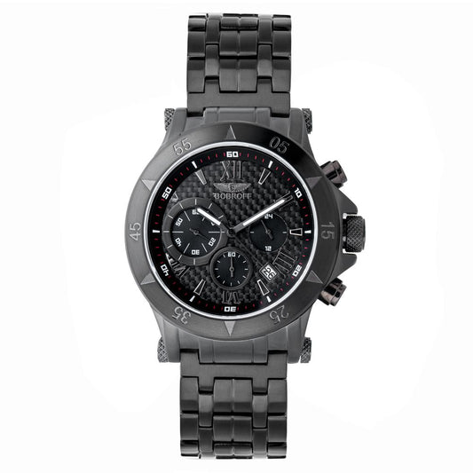 Orologio in Acciaio Nero Bobroff