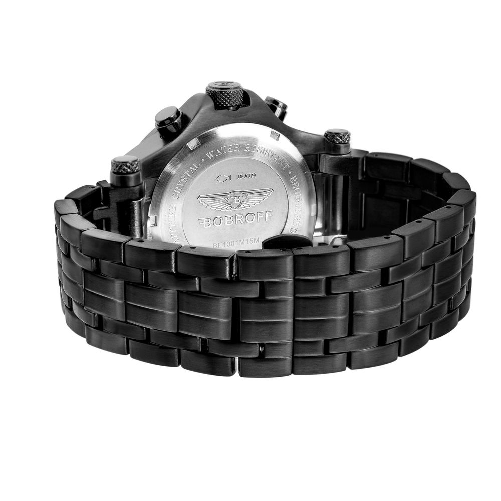 Orologio in Acciaio Nero Bobroff