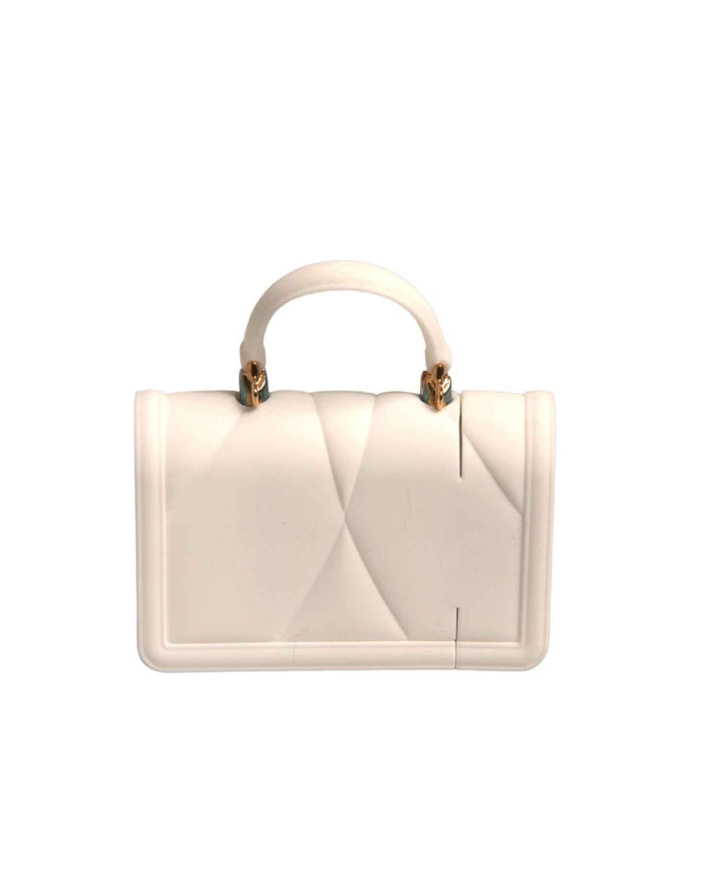 Dolce & Gabbana – Devotion – Herz-Cover aus Silikon, weiß, Handtasche, Airpod-Hülle