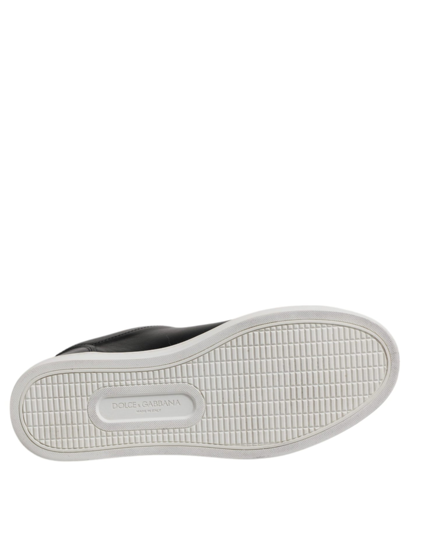 Dolce & Gabbana Herren Sneakers aus schwarzem London-Nappaleder