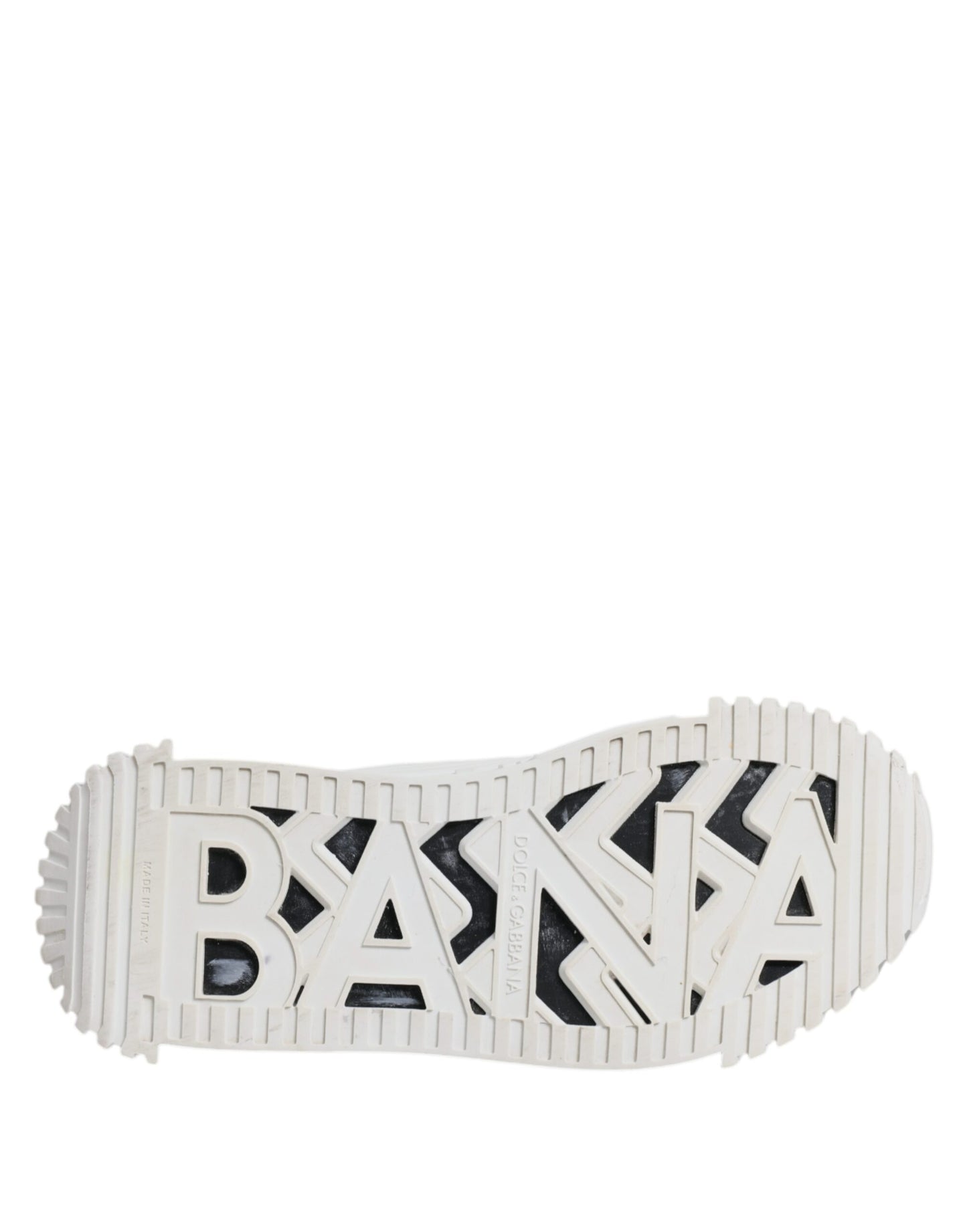 Dolce & Gabbana Weiß Schwarz NS1 Low Top Sneakers Schuhe