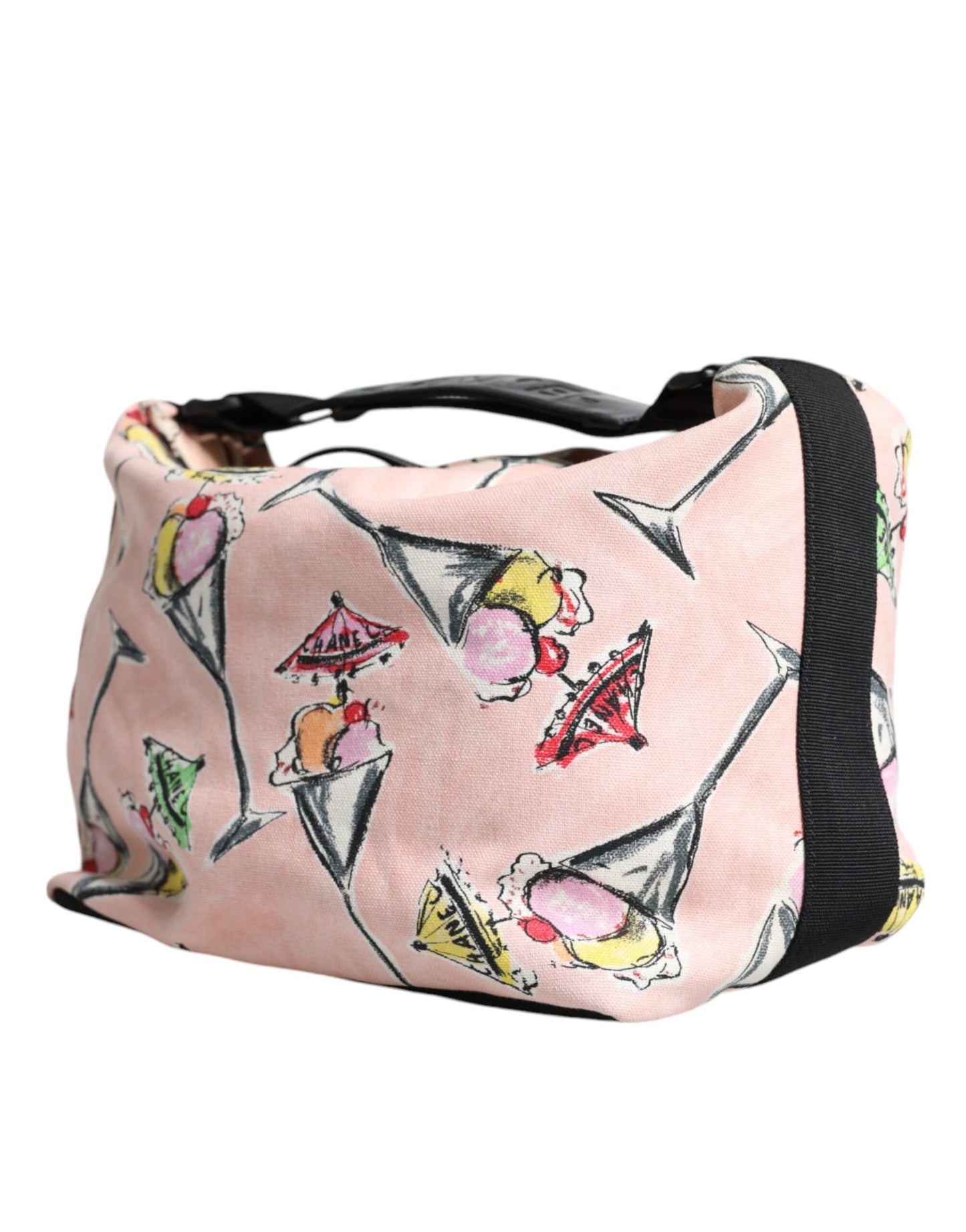 Sac à main imprimé en toile Parfait de la collection Croisière Rose de Chanel