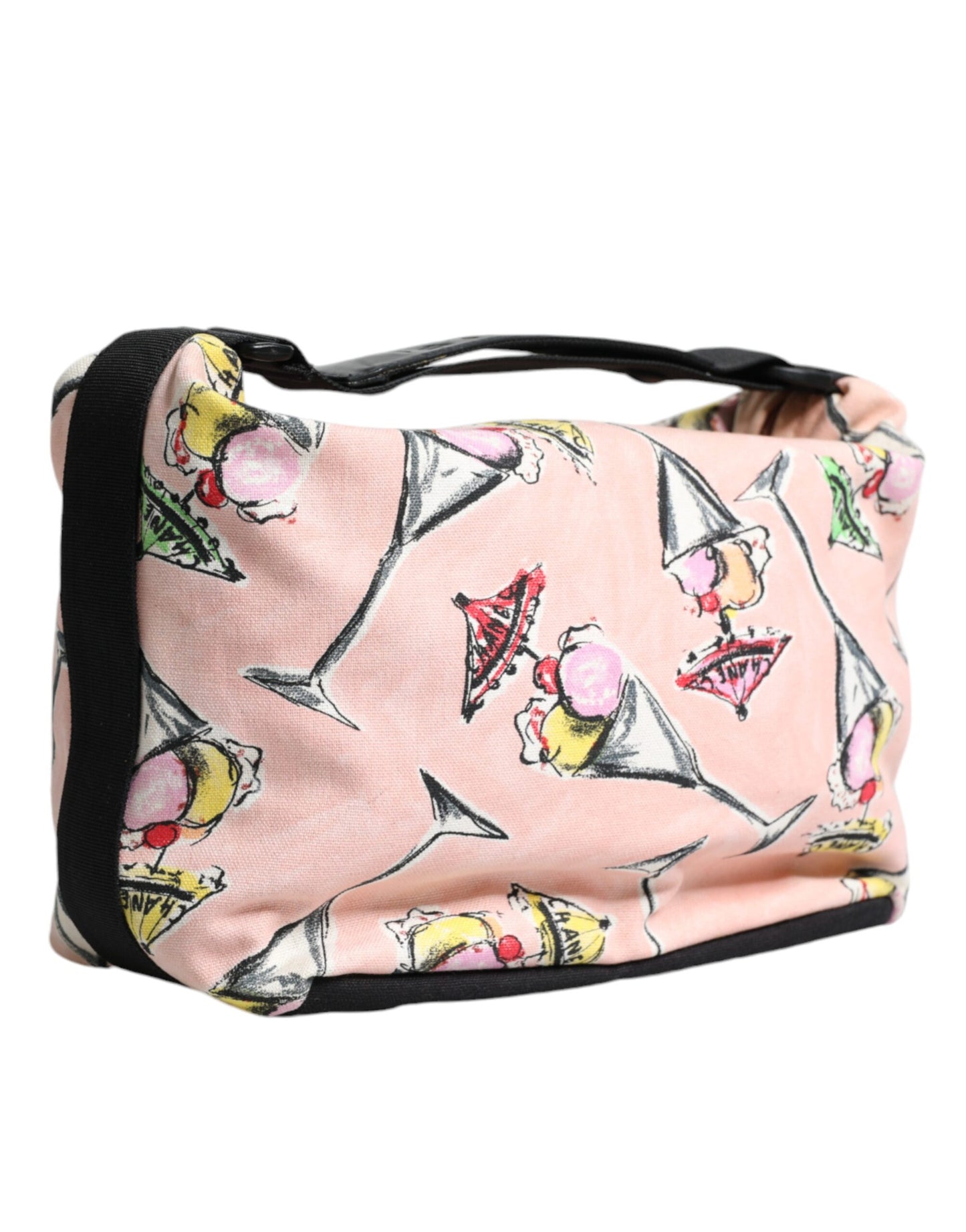 Sac à main imprimé en toile Parfait de la collection Croisière Rose de Chanel