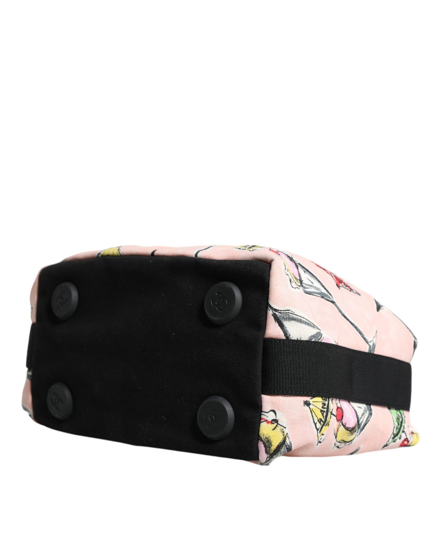 Sac à main imprimé en toile Parfait de la collection Croisière Rose de Chanel