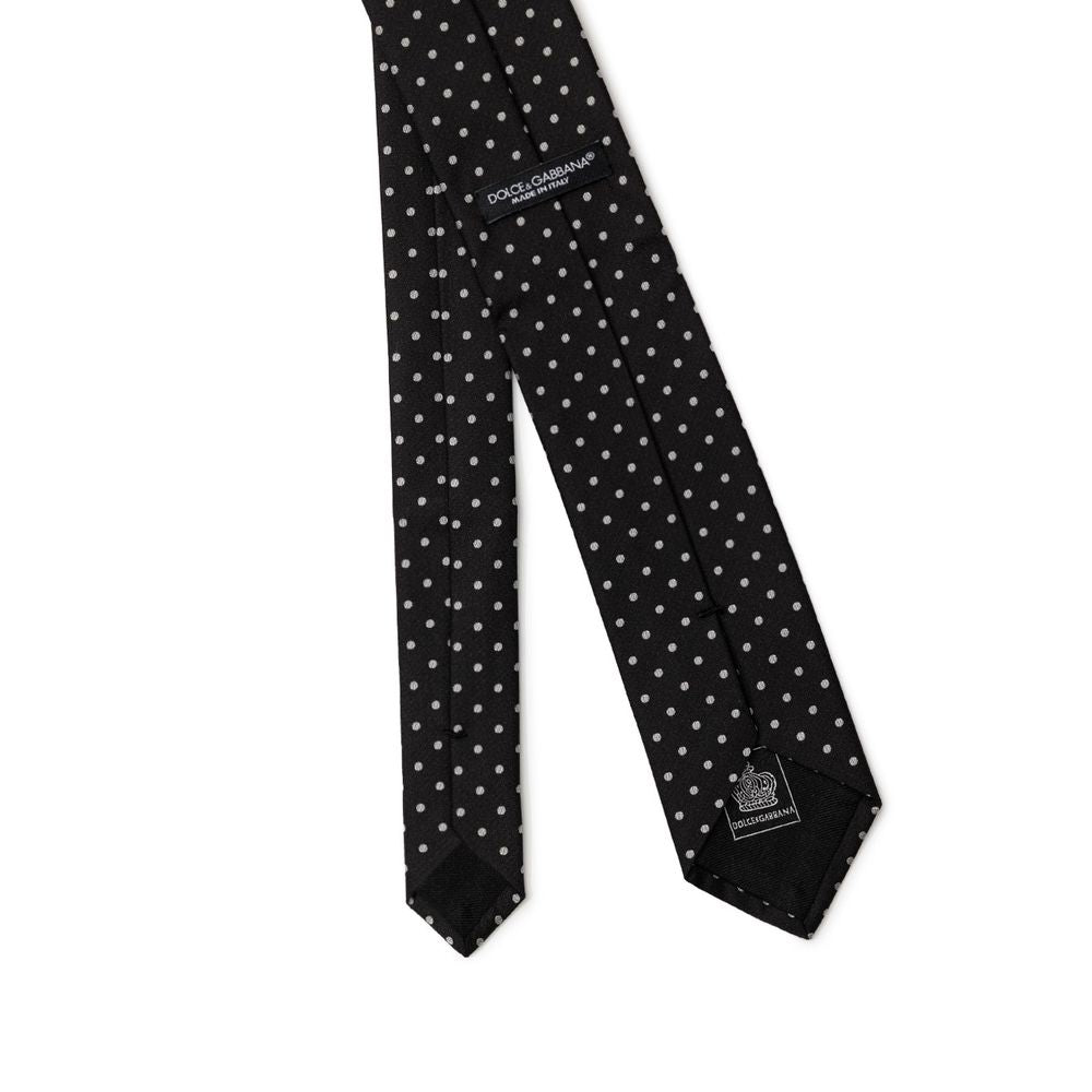 Dolce & Gabbana Schwarze Seidenkrawatten und Fliege