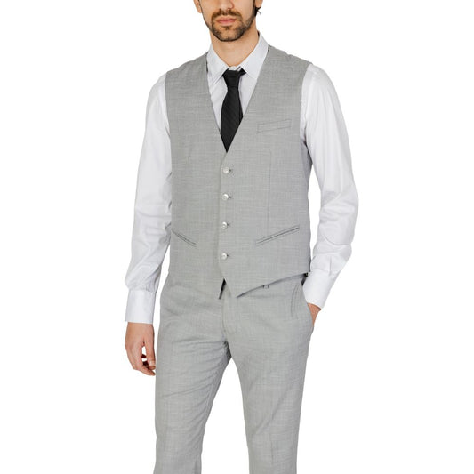 Gilet en polyester gris Antony Morato