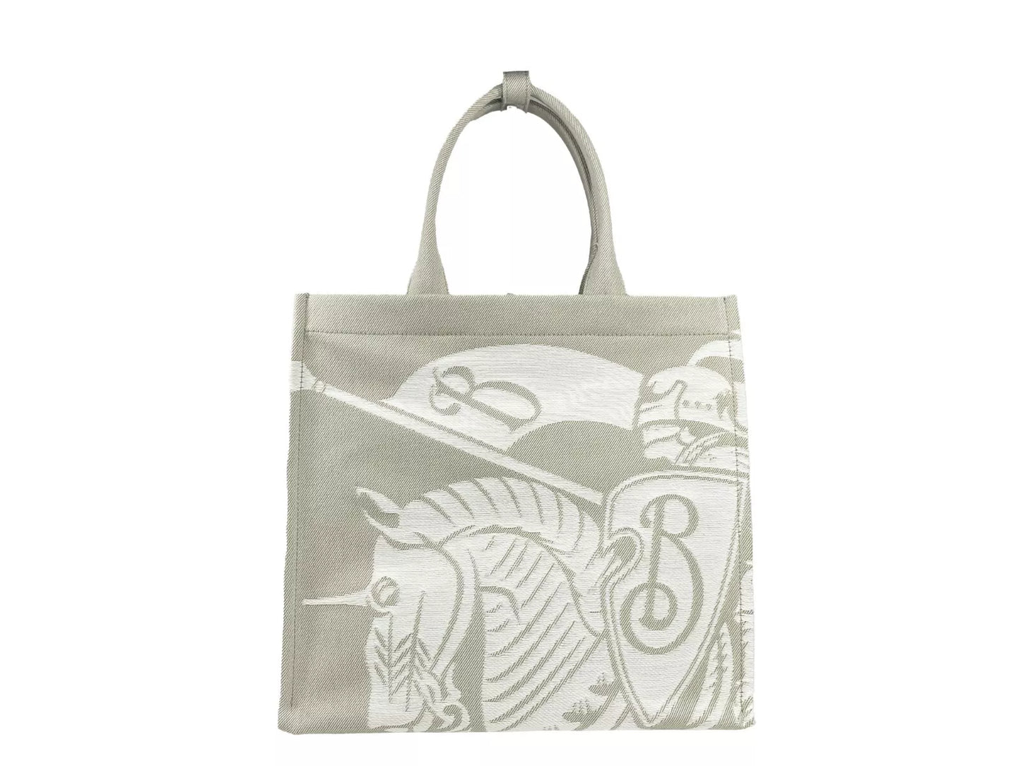 Sac fourre-tout en toile EKD Burberry avec pochette à pièces beige