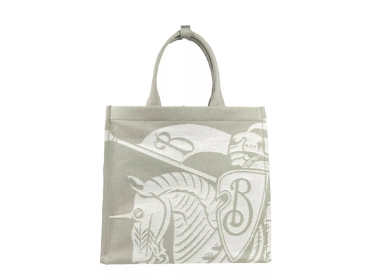 Sac fourre-tout en toile EKD Burberry avec pochette à pièces beige