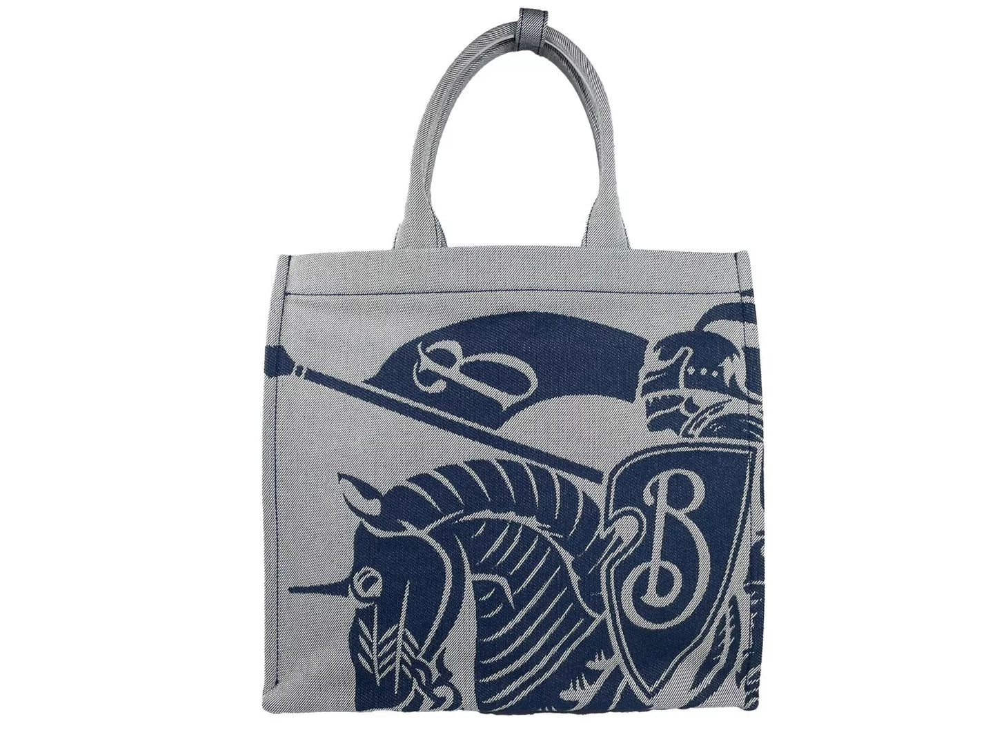 Borsa a spalla in tela EKD blu navy di Burberry con pochette per monete