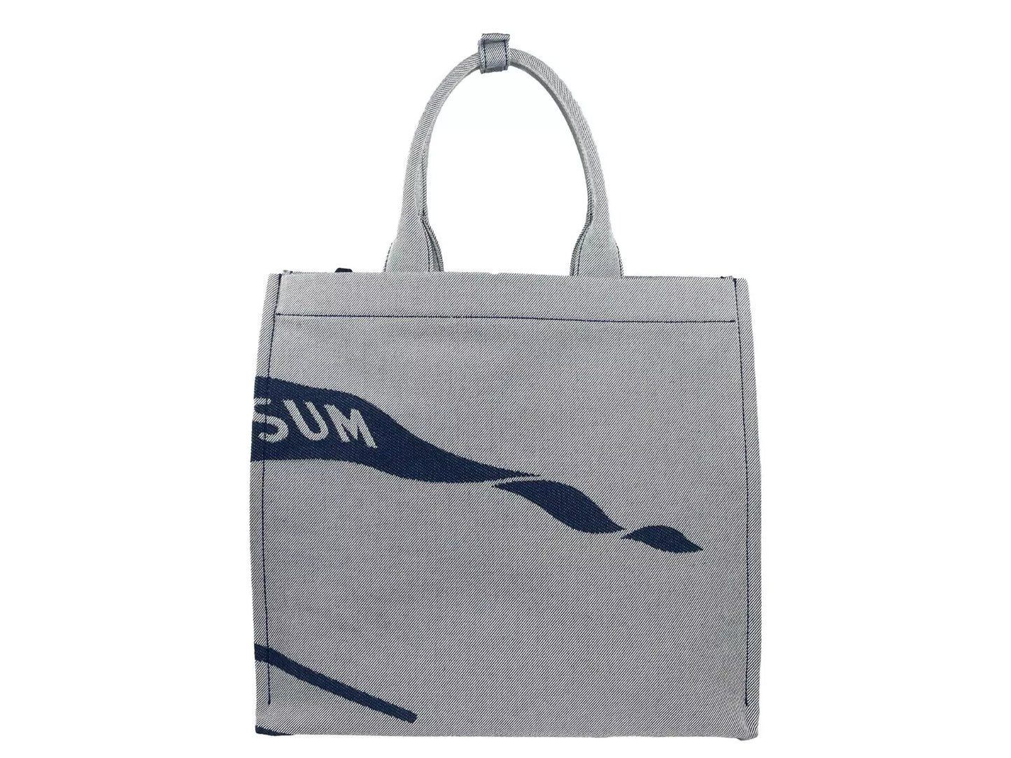 Borsa a spalla in tela EKD blu navy di Burberry con pochette per monete