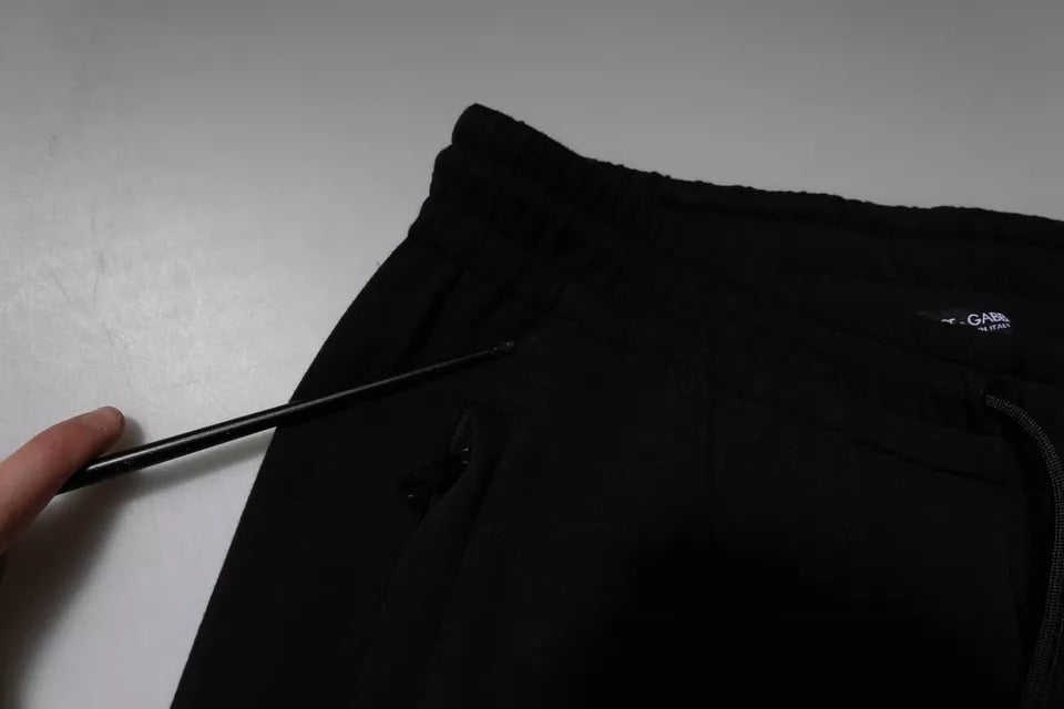 Dolce & Gabbana – Schwarze Jogginghose aus Baumwolle