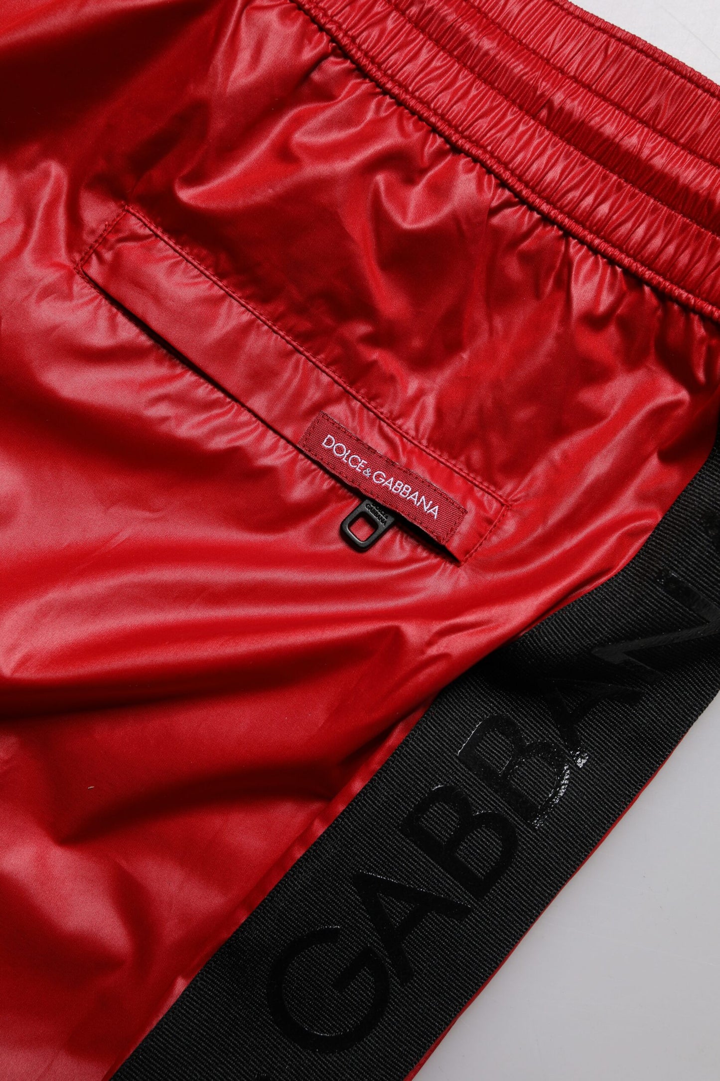 Dolce & Gabbana Red Polyester Beachwear Shorts 2Pc Swimwear