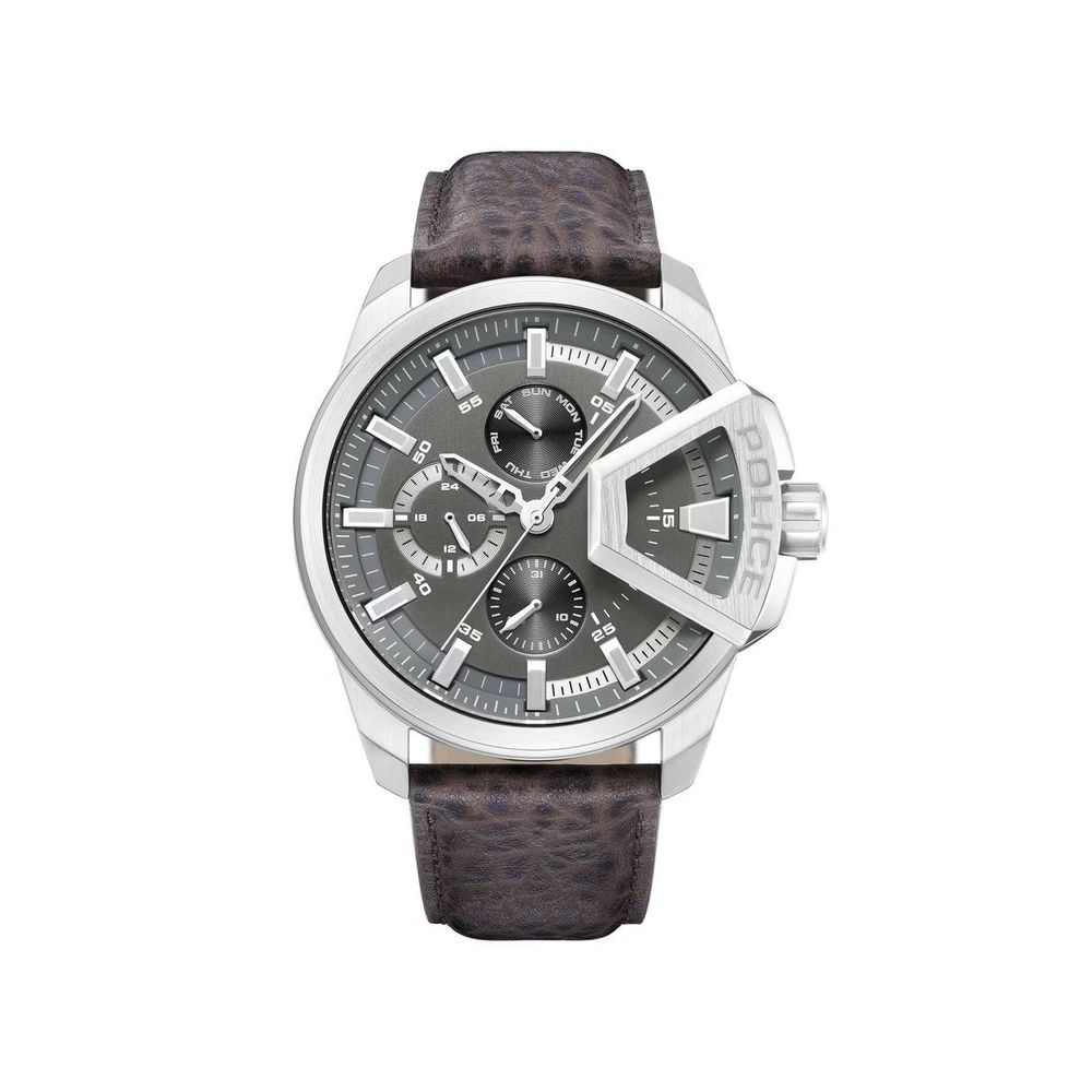 Police Brown Leather Watch
