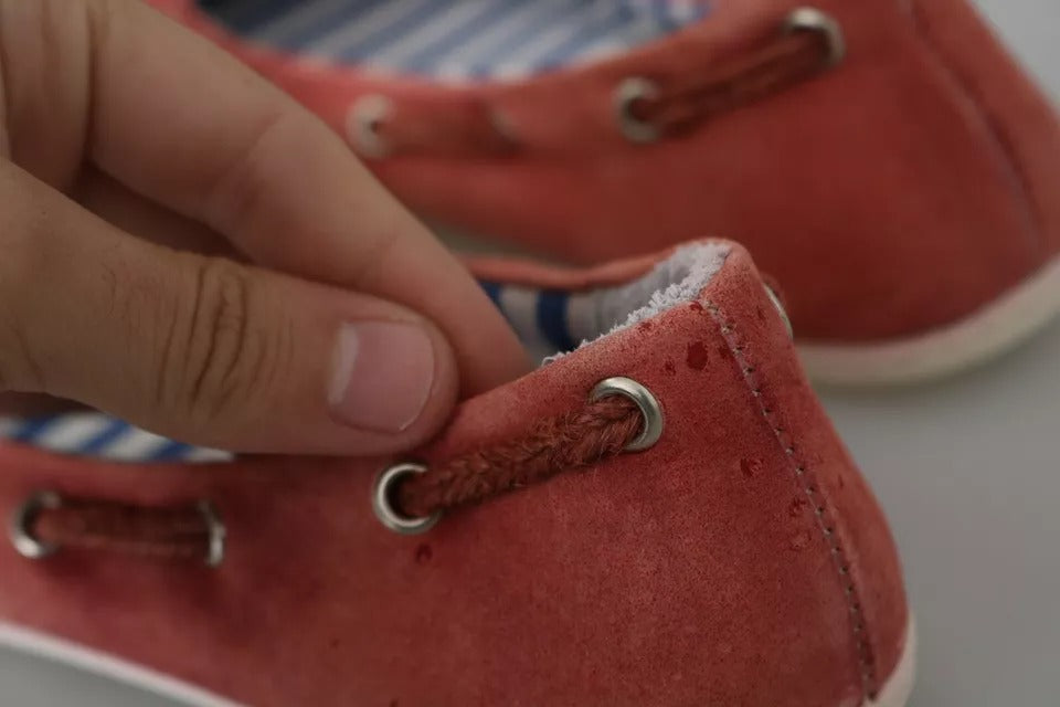 Pantofola D'Oro Flache Slipper in Scharlachrot und Blau mit Streifen