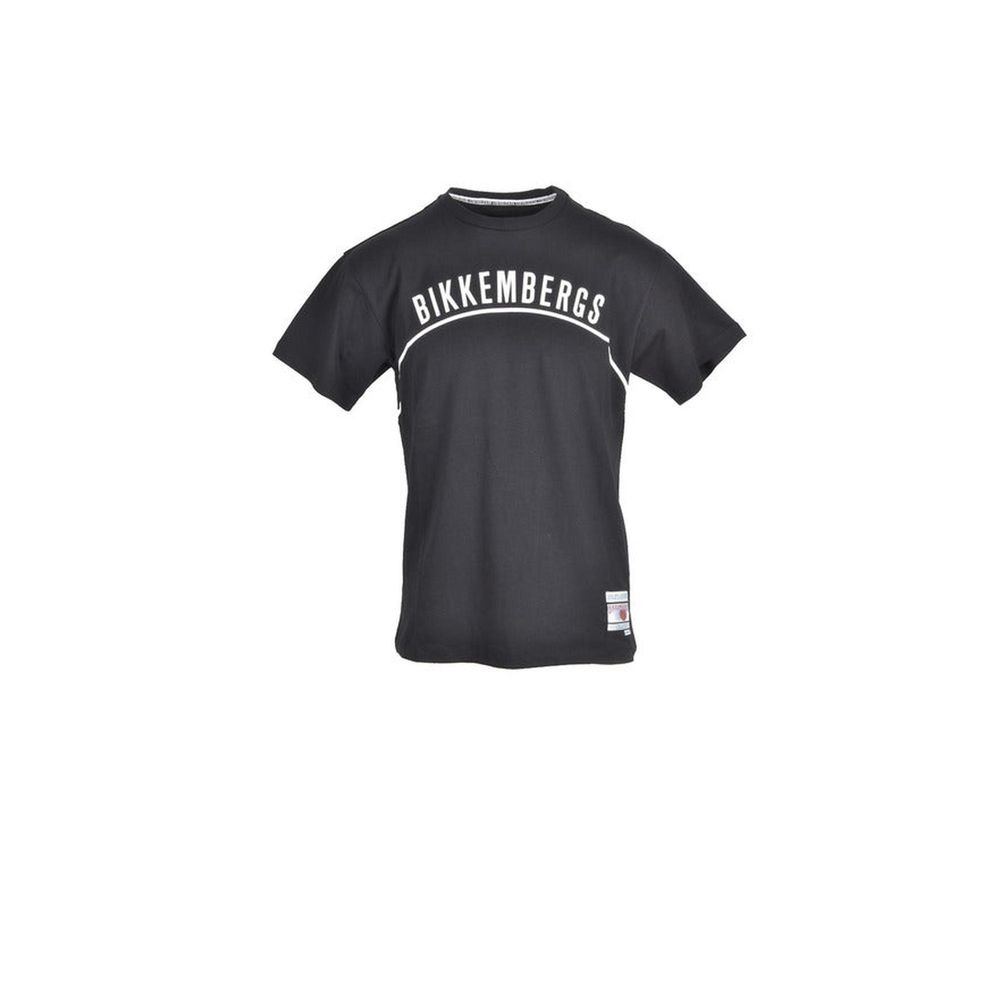 T-shirt en coton noir Bikkembergs