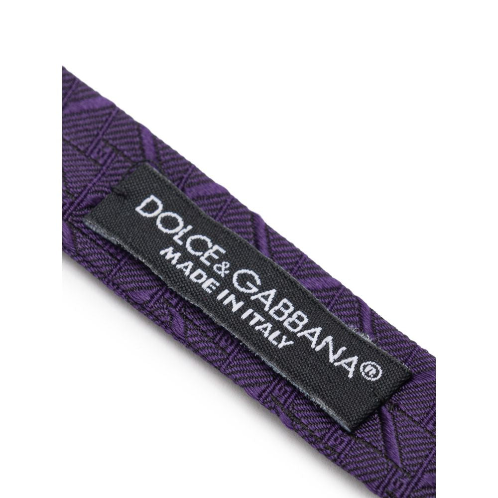 Dolce & Gabbana Lila Seidenkrawatten & Fliege
