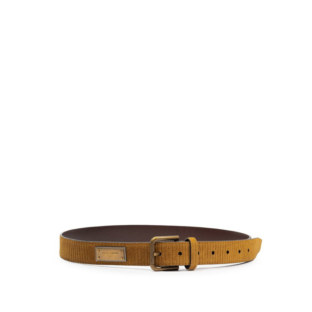 Brauner Ledergürtel von Dolce & Gabbana