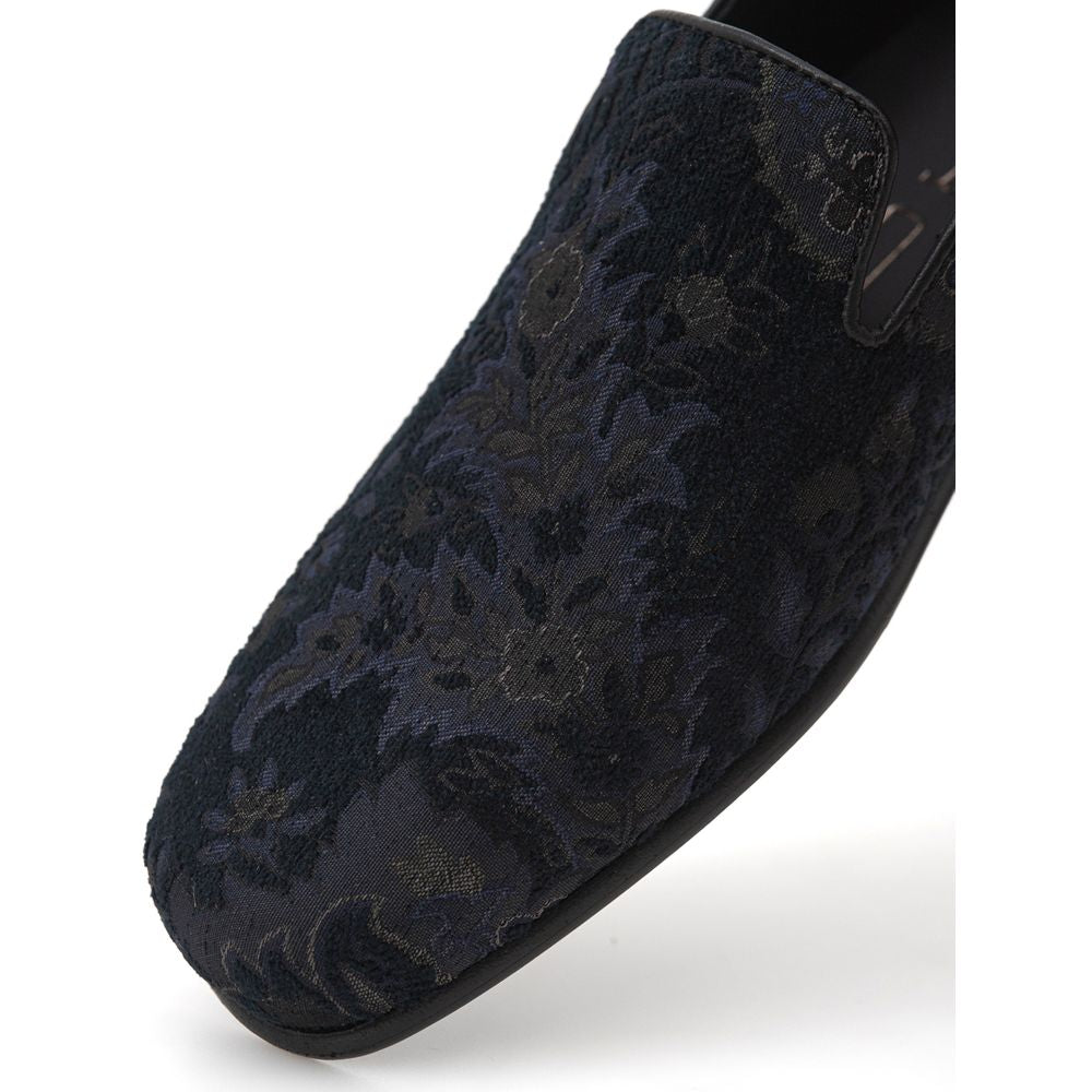 Etro Blauer Leder-Loafer