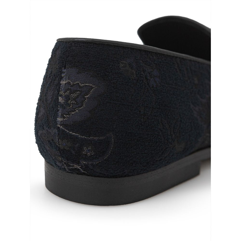 Etro Blauer Leder-Loafer