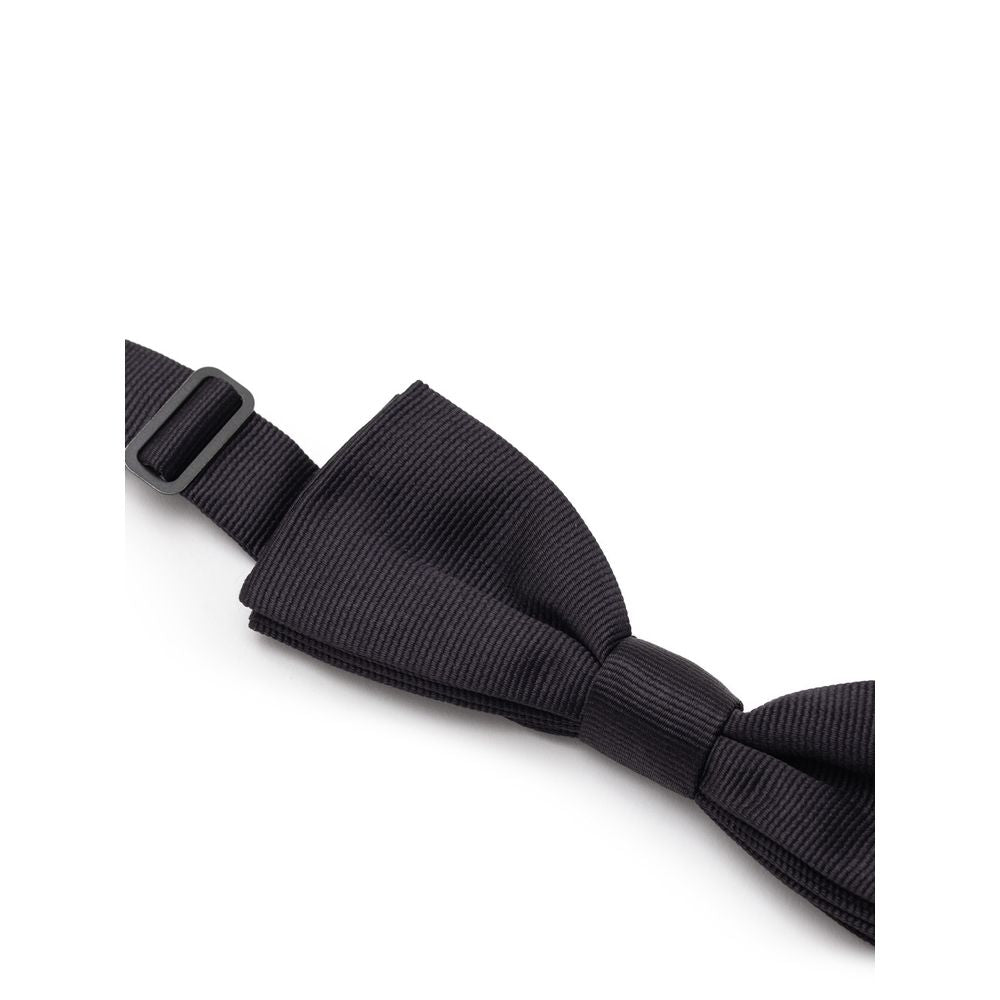 Dolce & Gabbana Schwarze Seidenkrawatten und Fliege