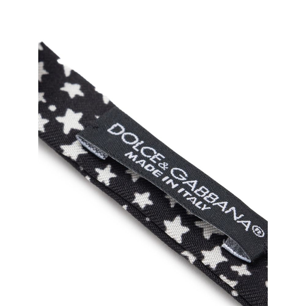 Dolce & Gabbana Schwarze Seidenkrawatten und Fliege