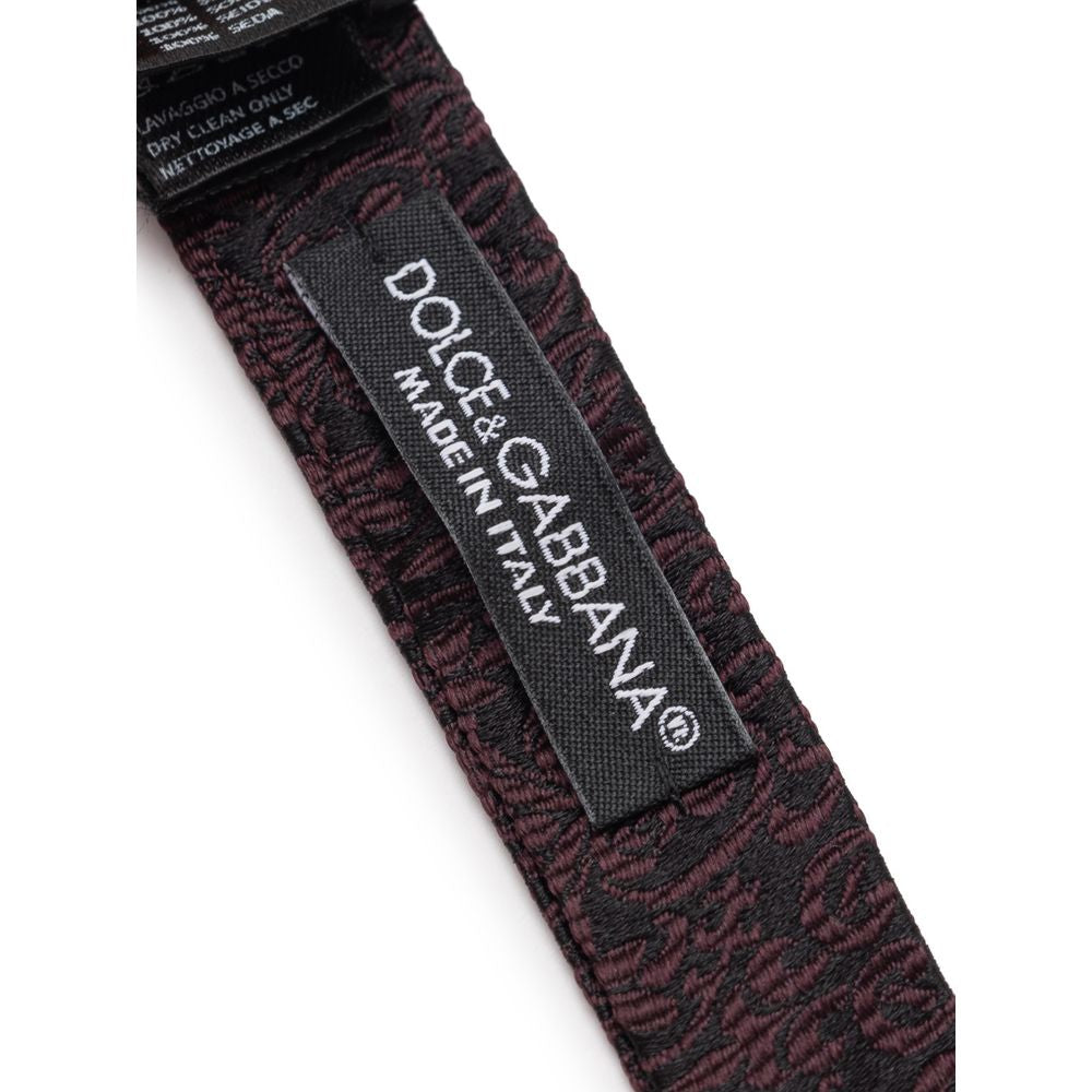 Dolce & Gabbana Schwarze Seidenkrawatten und Fliege