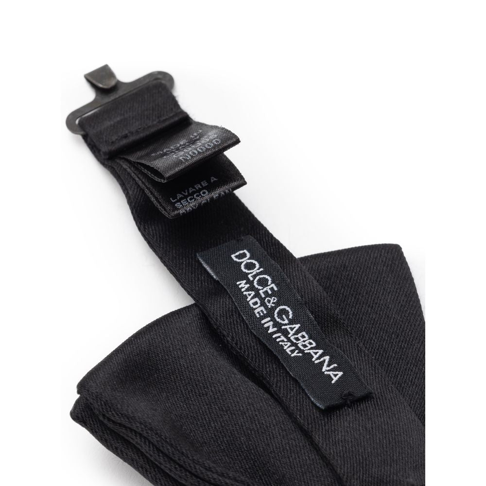 Dolce & Gabbana Schwarze Seidenkrawatten und Fliege