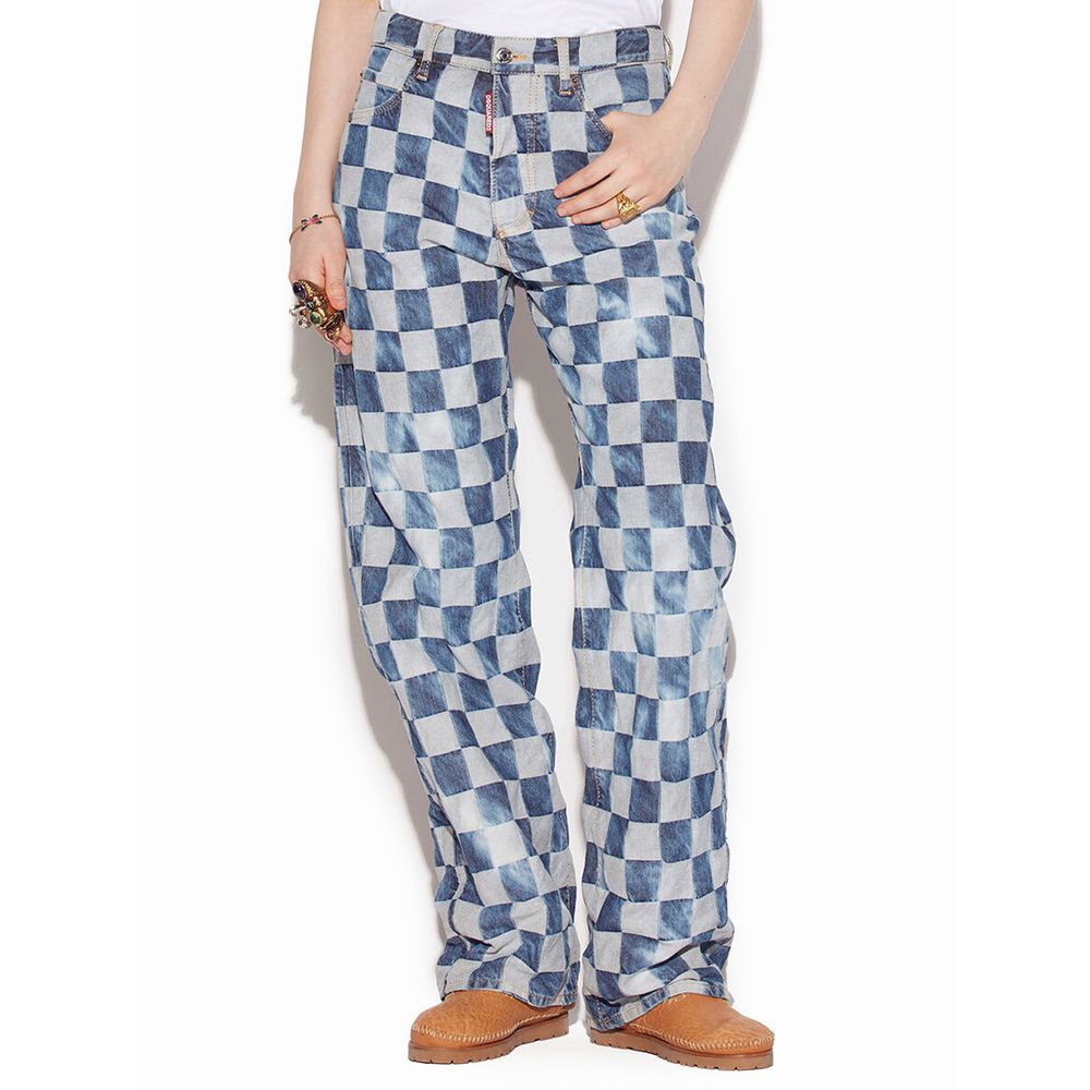 Dsquared² Jeans und Hose aus Baumwolle in Blau