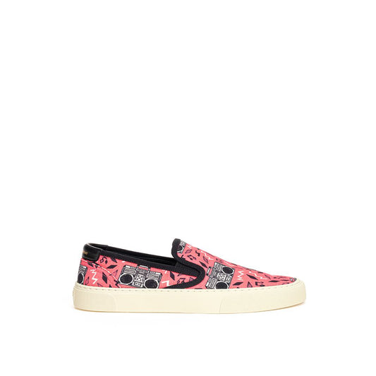 Saint Laurent – Rosa Baumwoll-Sneaker