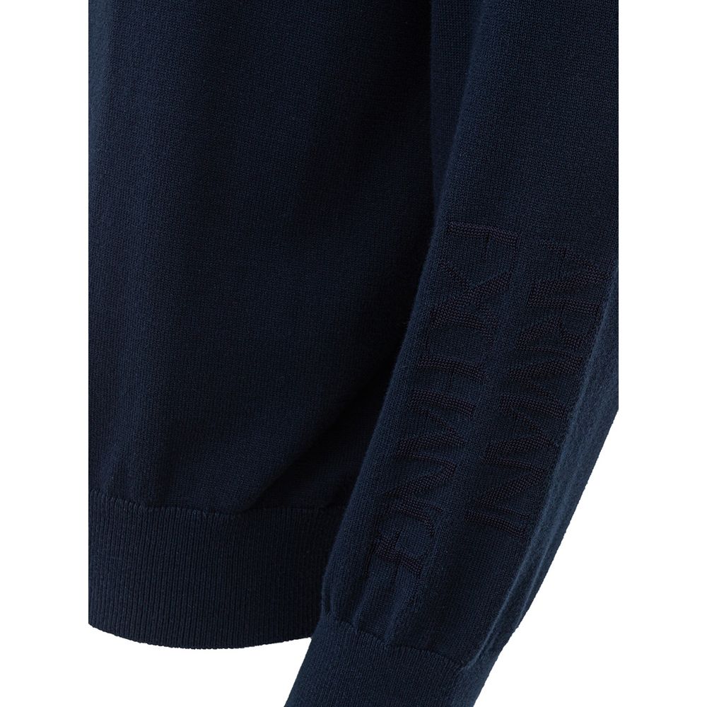 Maglione in cotone blu Armani Exchange