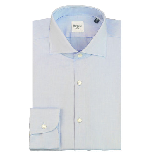 Bagutta Light Blue Cotton Shirt