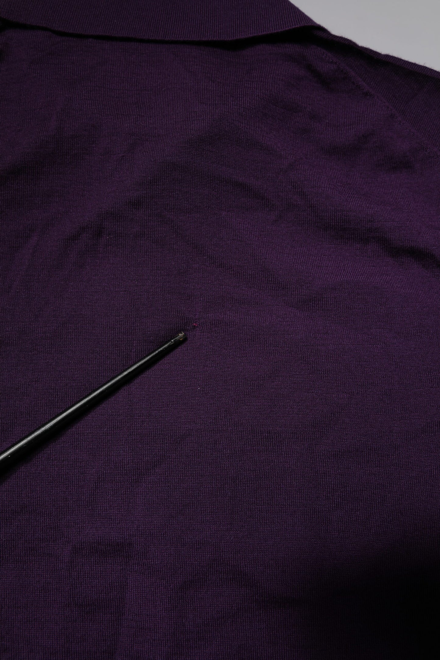 Dolce & Gabbana Violet Cashmere Collared Polo T-shirt