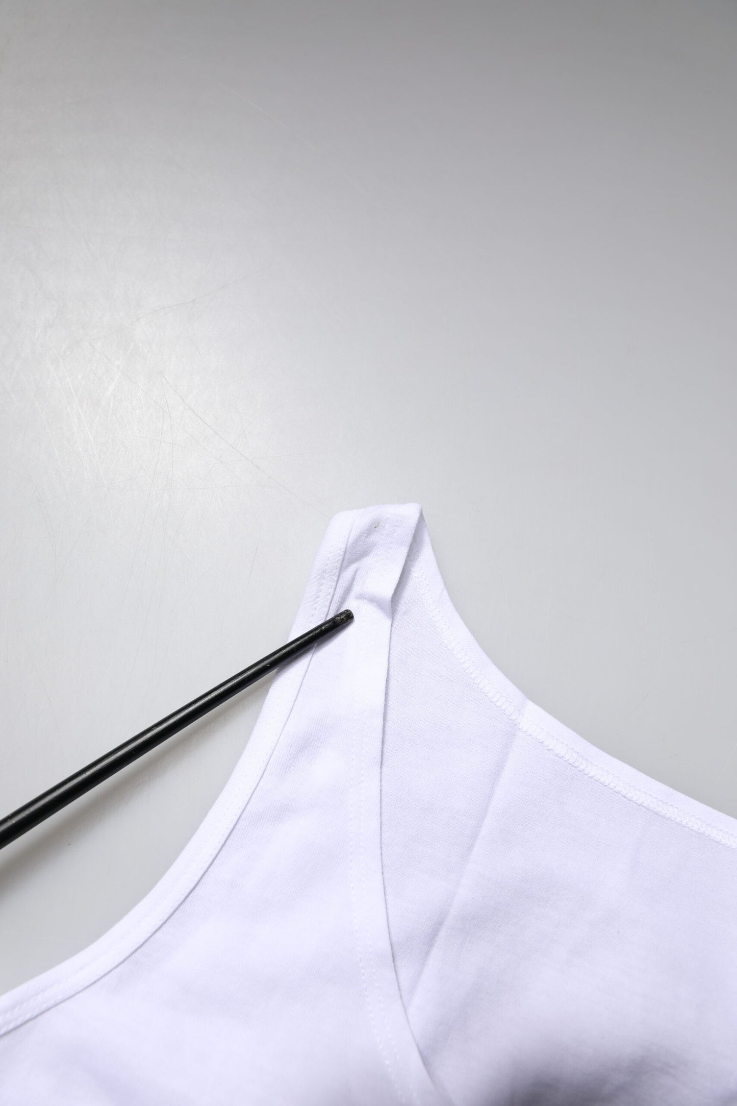 Dolce & Gabbana White Cotton Sleeveless Round Neck Tank Top