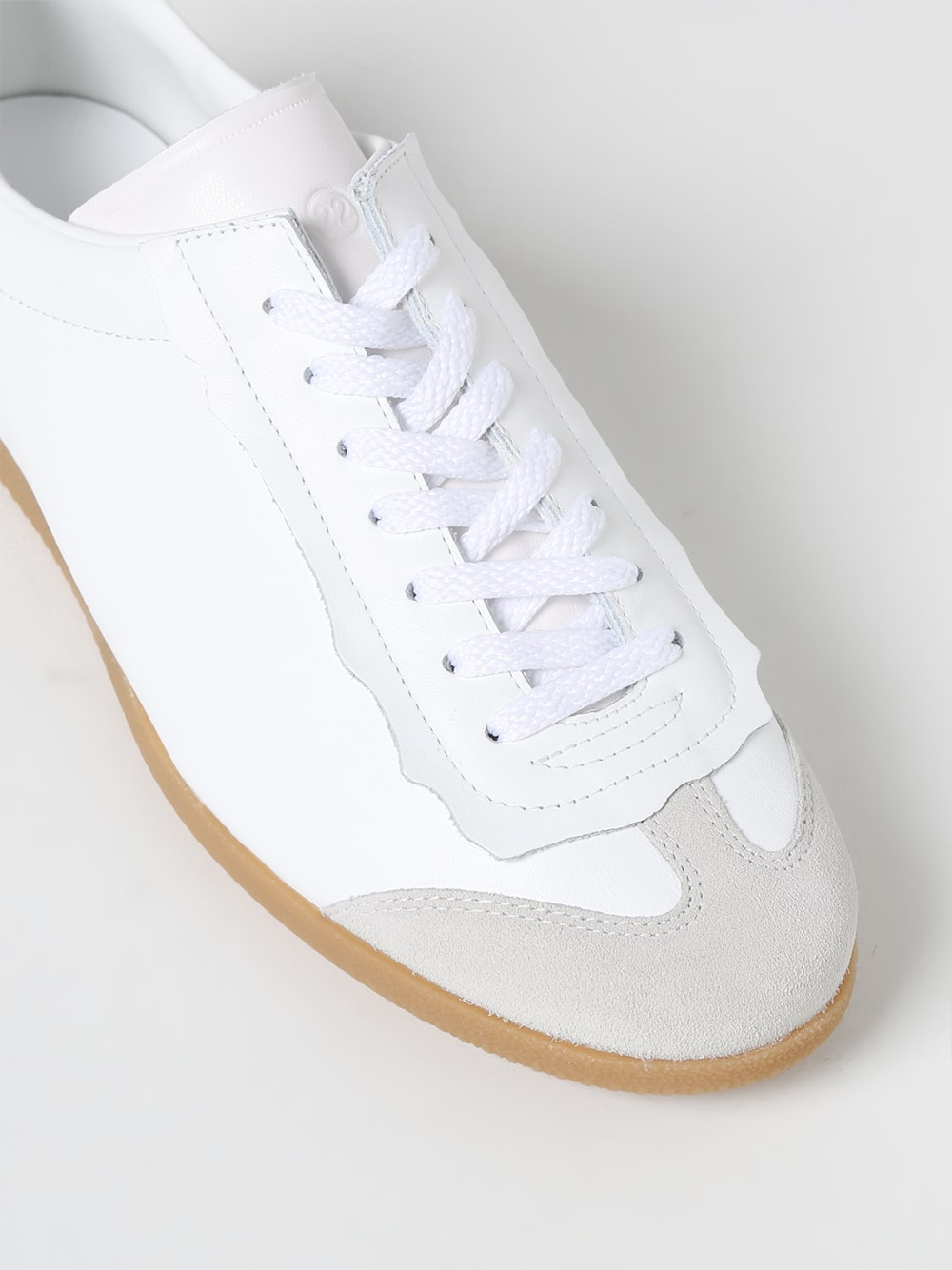 Maison Margiela Low Replica Leather And Suede Sneakers