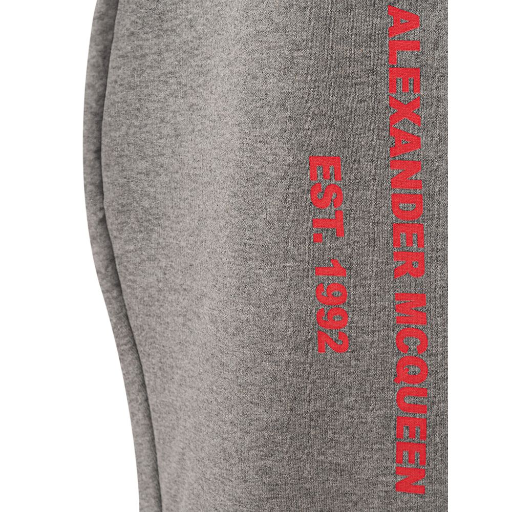 Alexander McQueen Schicke Hose aus grauer Baumwollmischung