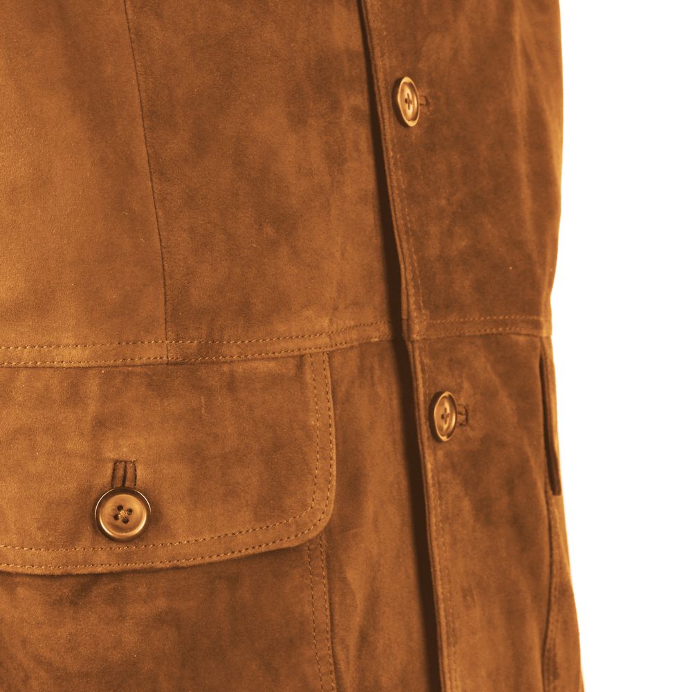 Emilio Romanelli Brown Calfskin Jacket