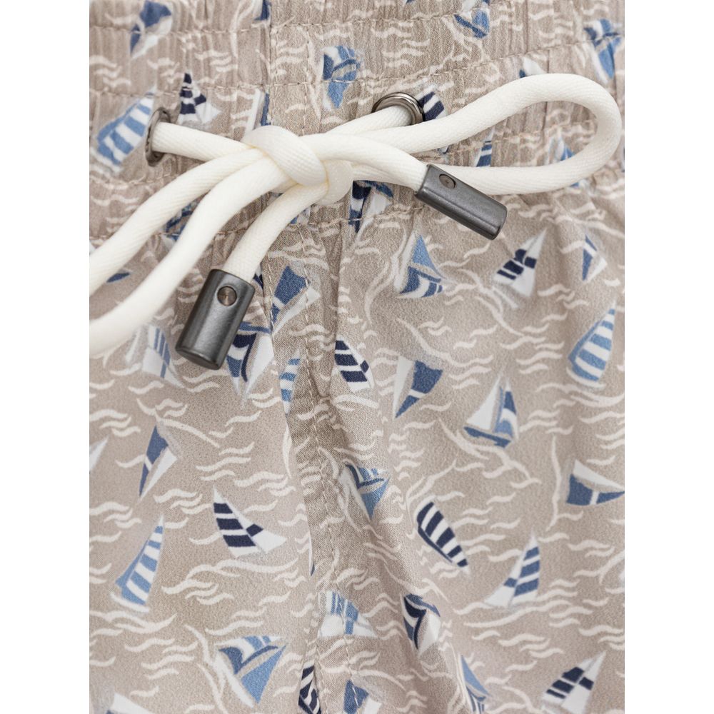Canali Beige Polyester Swimwear