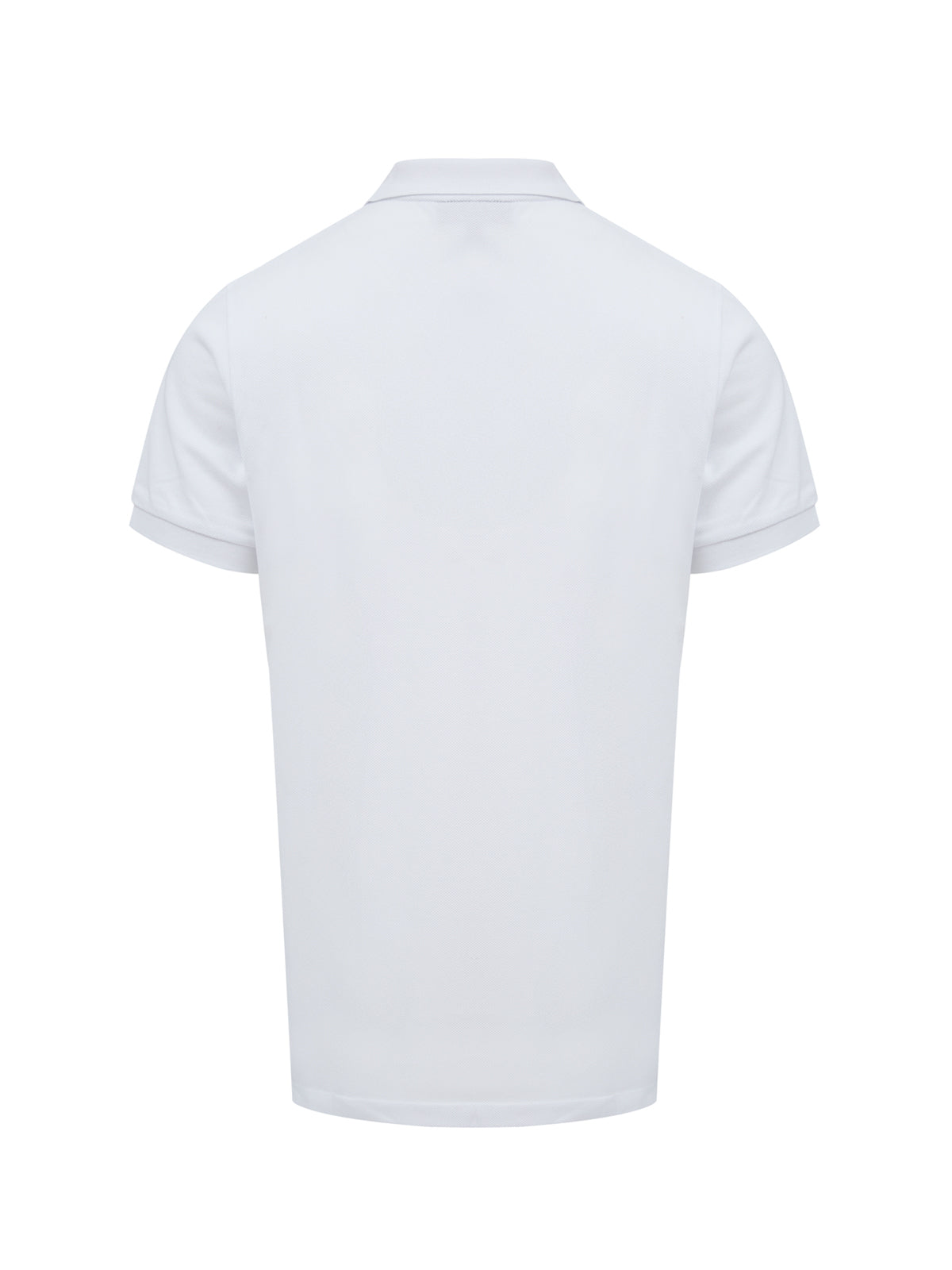 Polo en coton blanc à col de Burberry