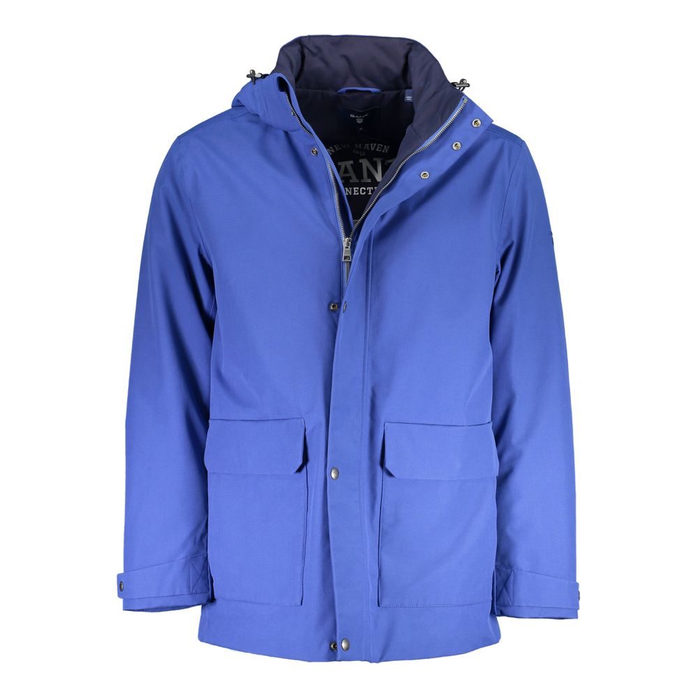 Gant Blue Cotton Men Jacket