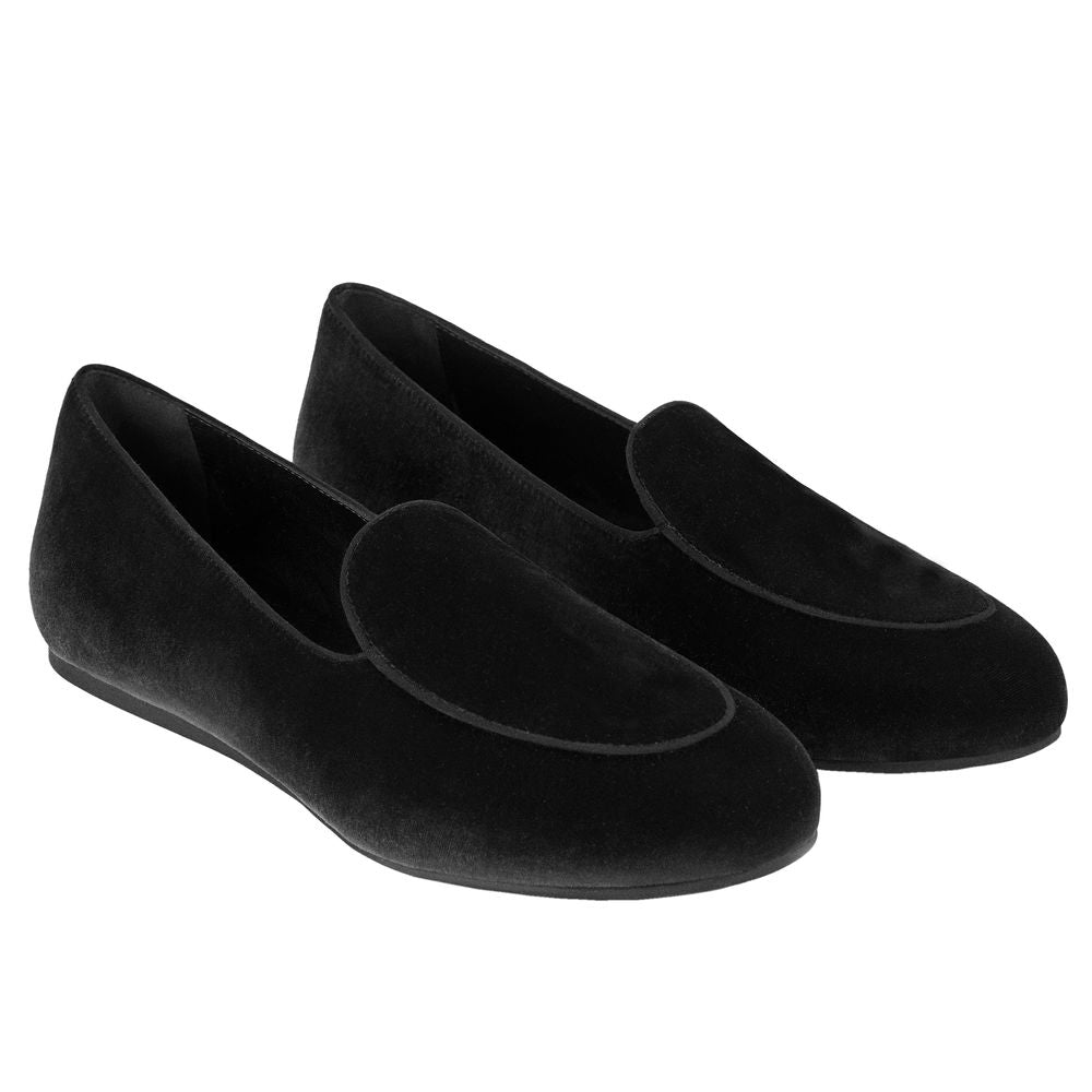 Charles Philip Black Velvet Loafer