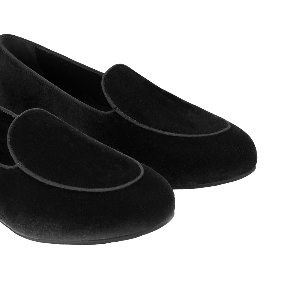 Charles Philip Black Velvet Loafer
