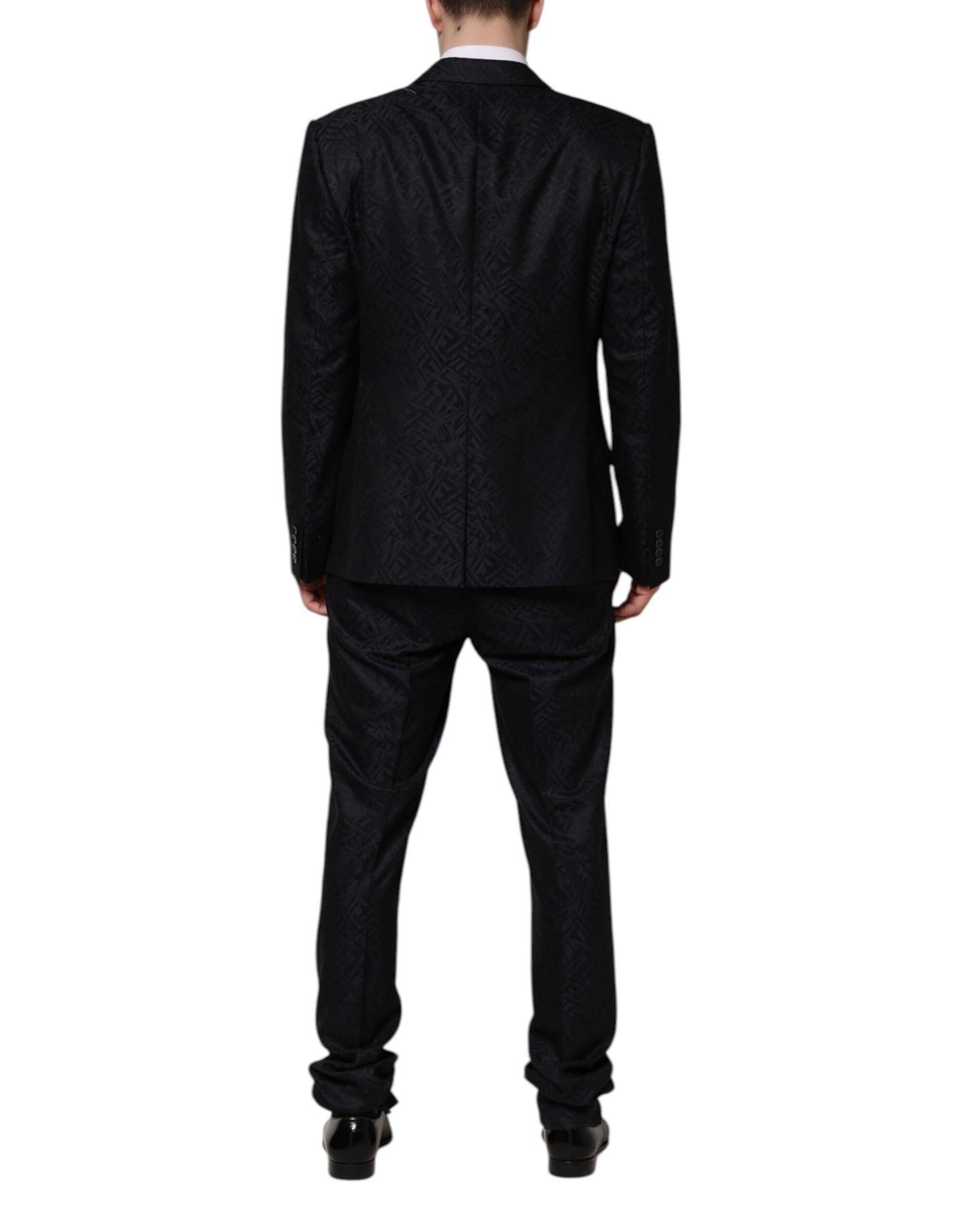 Dolce & Gabbana Black MARTINI King Skeleton 2 Piece Suit