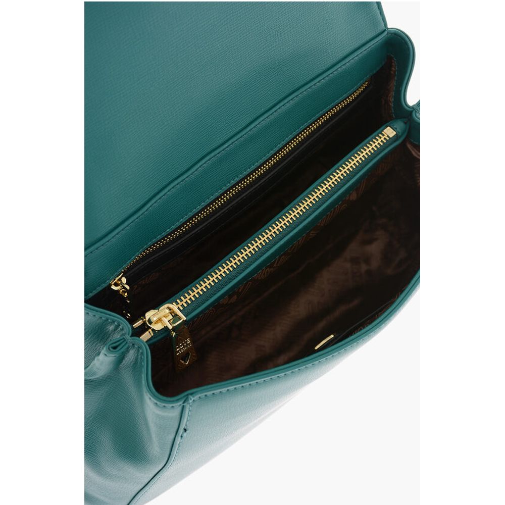 Moschino LOVE Faux Leather Handbag with Heart Shaped Charm