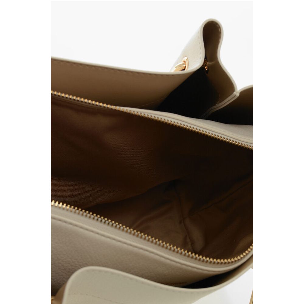 Moschino LOVE Faux Leather Tote Bag with Golden Logo