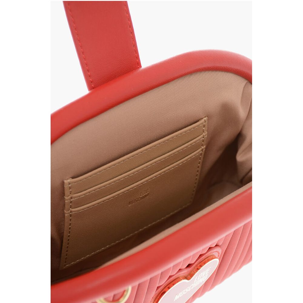 Moschino LOVE Pleated Faux Clutch with Removable Shoulder Strap