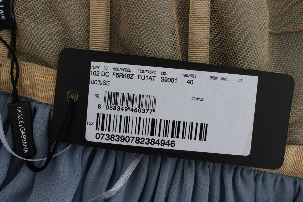 Robe élégante en soie ornée de cristaux Dolce & Gabbana