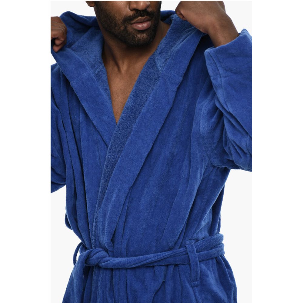 Dsquared² Terry Cottton Bathrobe with Belt