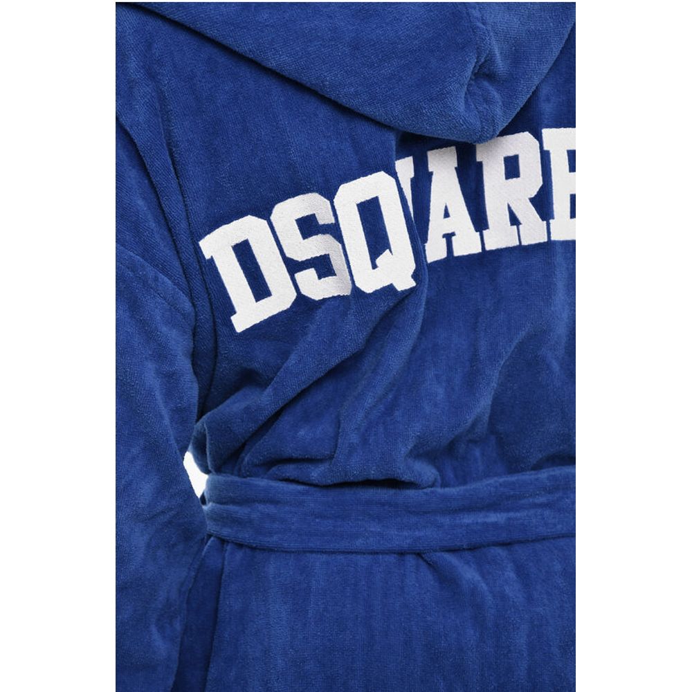 Dsquared² Terry Cottton Bathrobe with Belt