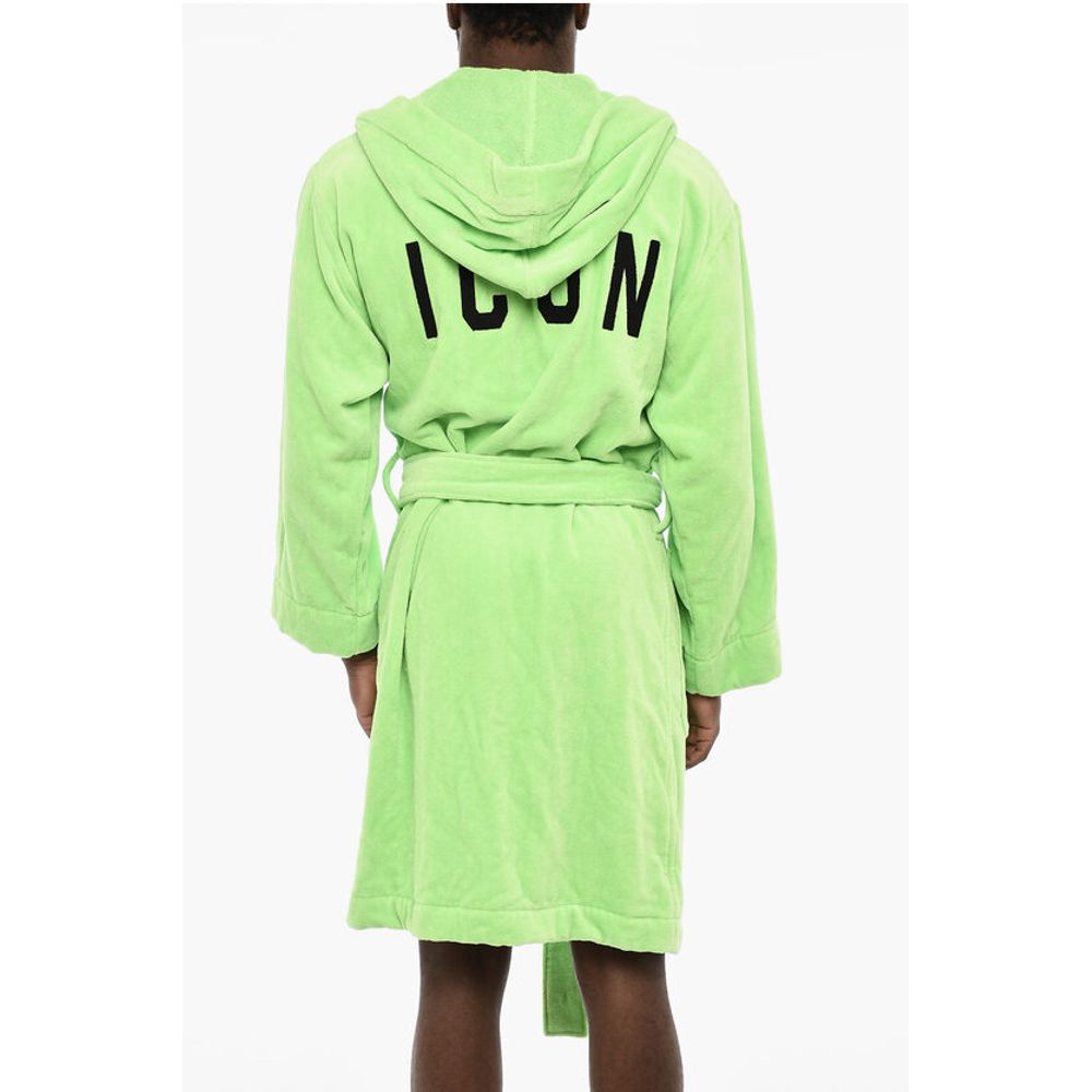 Dsquared² Terry Cottton Bathrobe with Belt