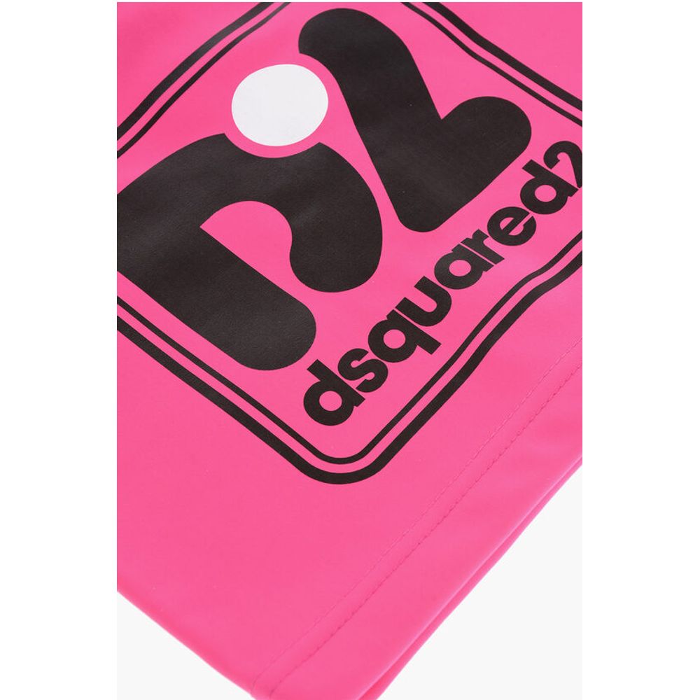 Dsquared² Solid Color Snood with Contrasting Logo